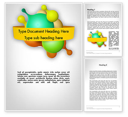 Abstract Dividing Drops - Free Presentation Template for Google Slides ...