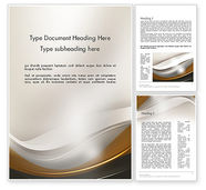 Abstract Silver Gold and Bronze Waves - Free Presentation Template for ...