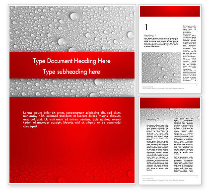 Water Word Templates Design, Download now | PoweredTemplate.com