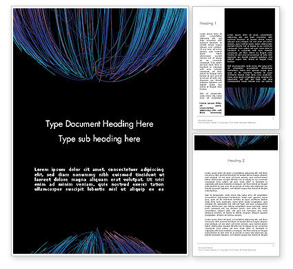 Abstract Wire Word Template 12661 | PoweredTemplate.com
