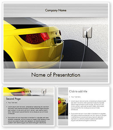 Electric Car Charging Station PowerPoint Template - PoweredTemplate.com ...