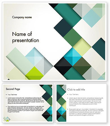 Tilted Grid Layout Abstract PowerPoint Template - PoweredTemplate.com ...