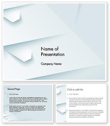 White Paper Style Abstract PowerPoint Template - PoweredTemplate.com ...