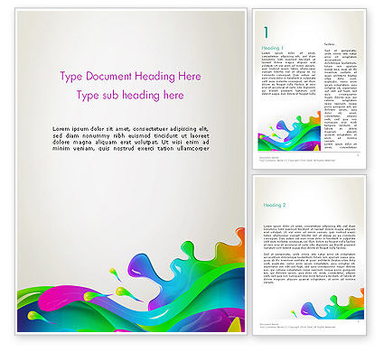 color blob word template 13399 poweredtemplate com