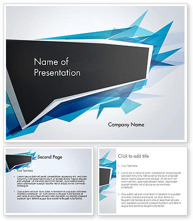 Sharp Edges Abstract PowerPoint Template - PoweredTemplate.com | 13418 ...