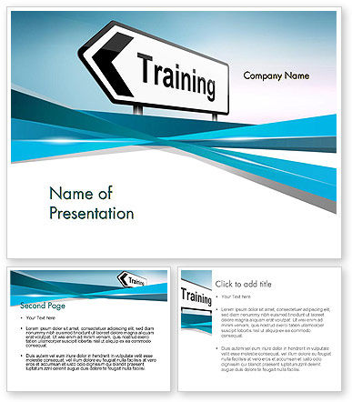 Training Course Sign PowerPoint Template, Backgrounds | 13604 ...