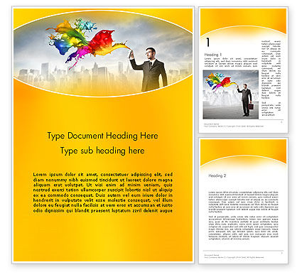 Creative Word Templates Design, Download now | PoweredTemplate.com