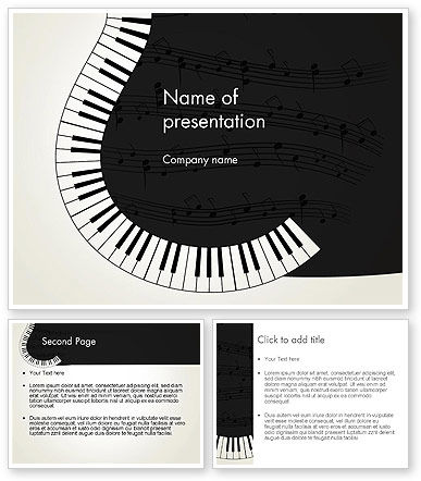 Guitar and Piano Art PowerPoint Template - PoweredTemplate.com | 13778 ...