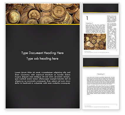 Digital Currency Word Template 13856 | PoweredTemplate.com