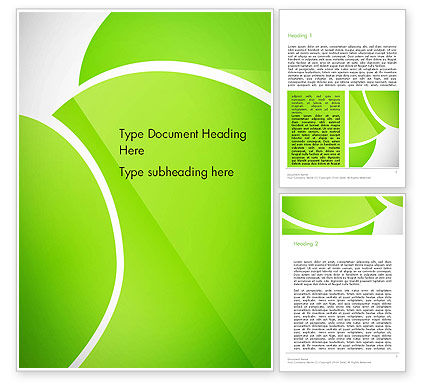 Green Abstract Grass Word Template 13485 | PoweredTemplate.com