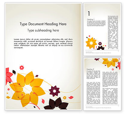 Collage Word Templates Design, Download now | PoweredTemplate.com