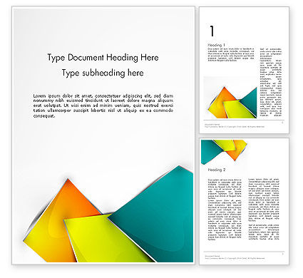 Abstract Word Templates Design, Download now | PoweredTemplate.com