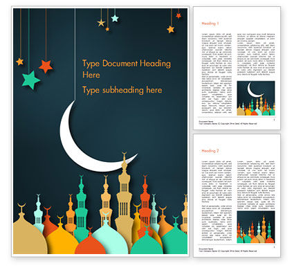Eid Al Adha Theme Word Template 15377 Edtemplate