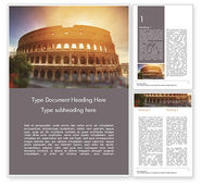 The Ancient Roman Colosseum PowerPoint Template, Backgrounds | 15508 ...