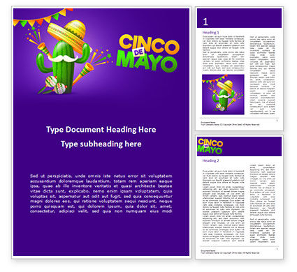 Holiday Cinco De Mayo Word Template 15536 Poweredtemplate Com