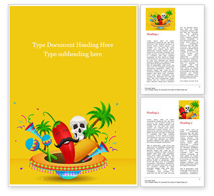 Cinco De Mayo Party Word Template 15538 Poweredtemplate Com