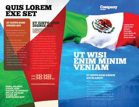 Mexican Flag Brochure Template Design And Layout Download Now 01716 Poweredtemplate Com Mexico Brochure Template