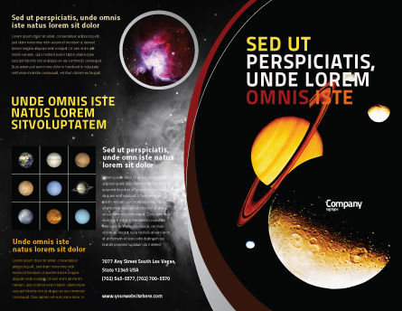 Open Space Brochure Template Design and Layout, Download ... galaxy space diagrams 