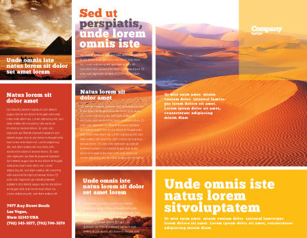 Red Desert Brochure Template Design and Layout, Download Now, 02728 ...