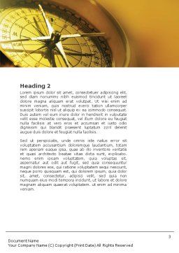 Compass Word Template 01284 | PoweredTemplate.com
