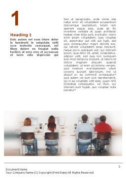 Computer Classroom Word Template 01576 | PoweredTemplate.com