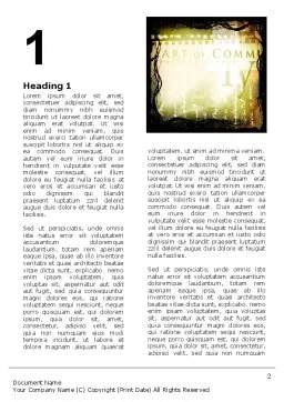 Plantilla de Word - tipografía | 03077 | PoweredTemplate.com