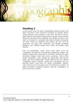 Plantilla de Word - tipografía | 03077 | PoweredTemplate.com