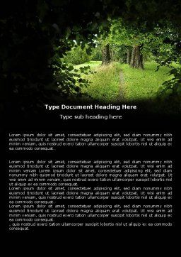 pathway in the forest word template 05377 poweredtemplate com