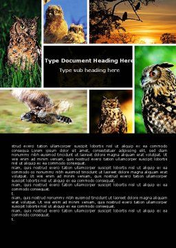 Owl Collage Word Template 05395 Edtemplate Owl Collage Word Template Cover Page 05395 Education Training Edtemplate