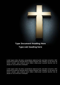 十字架在黑暗中word模板 Poweredtemplate Com