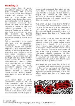 Plantilla de Word - tipografía de negocios | 07435 | PoweredTemplate.com