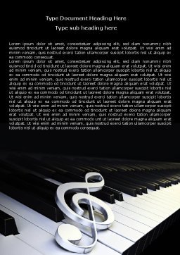 Music Key Word Template 07925 | PoweredTemplate.com