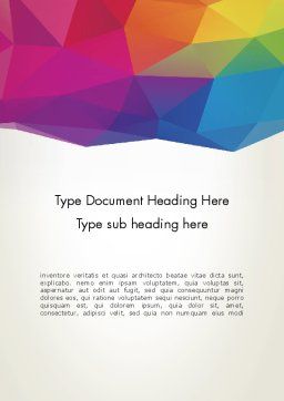 Colorful Triangle Mesh Word Template 12283 | PoweredTemplate.com