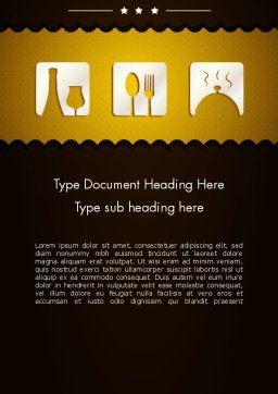 cookbook cover page template