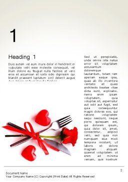Templat Word Undangan Makan Malam Romantis
