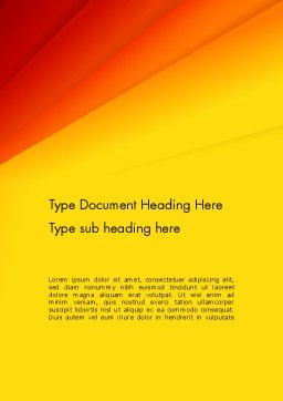 Gradient Yellow to Red Word Template 13849 | PoweredTemplate.com