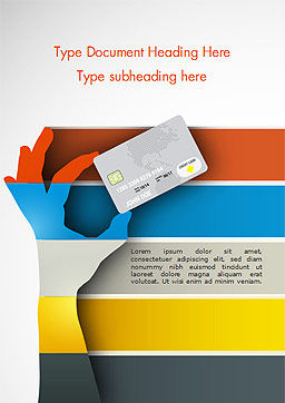 Credit Card Infographic Word Template 14844 PoweredTemplate com