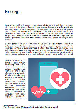 Health Applications Word Template 15205 | PoweredTemplate.com