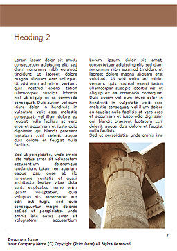 Karnak Temple Word Template 15634 | PoweredTemplate.com