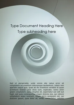 Plantilla de Word gratis - arquitectura espiral abstracta | 15819 ...