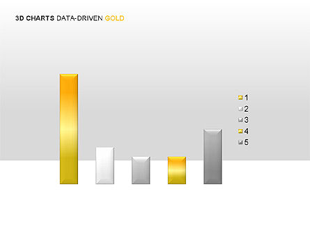 3D Charts (Data-Driven) Collection, Slide 10, 00002, Graph Charts — PoweredTemplate.com
