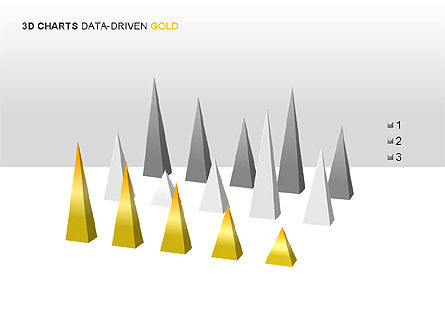3D-Charts (datengesteuerte) Sammlung, Folie 15, 00002, Graph Charts — PoweredTemplate.com