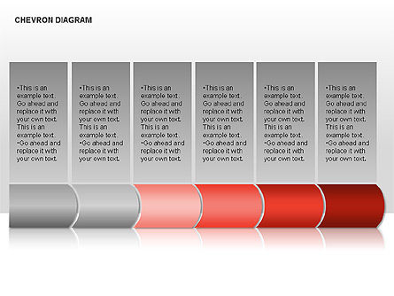 Diagramme Chevron, Diapositive 12, 00010, Schémas d'étapes — PoweredTemplate.com