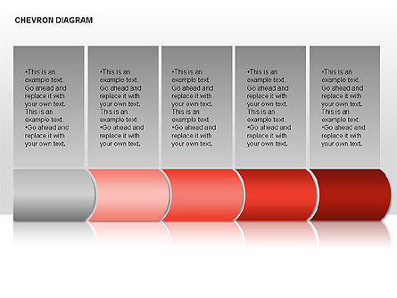 Diagramme Chevron, Diapositive 4, 00010, Schémas d'étapes — PoweredTemplate.com