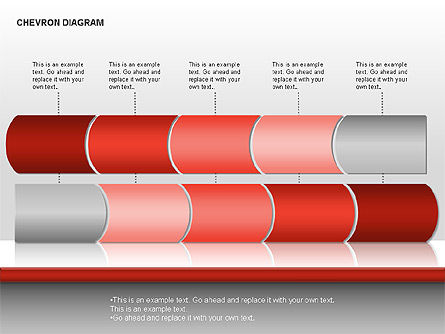 Chevron Diagram, Slide 5, 00010, Stage Diagrams — PoweredTemplate.com