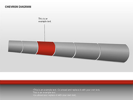 Diagramme Chevron, Diapositive 6, 00010, Schémas d'étapes — PoweredTemplate.com