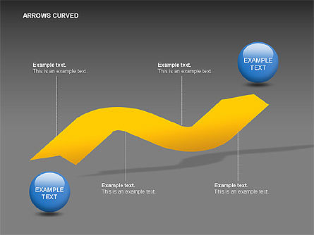 Raccolta frecce curve, Slide 7, 00011, Forme — PoweredTemplate.com