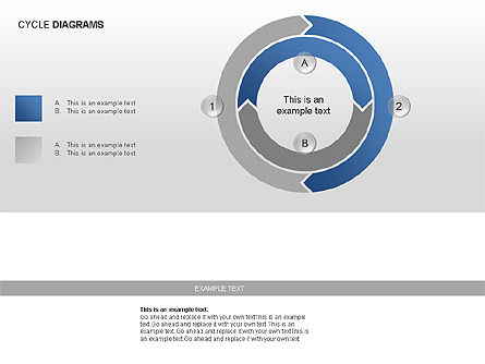 Colección de Diagramas de Ciclo, Diapositiva 10, 00012, Gráficos circulares — PoweredTemplate.com