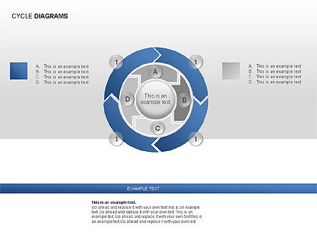 Colección de Diagramas de Ciclo, Diapositiva 12, 00012, Gráficos circulares — PoweredTemplate.com