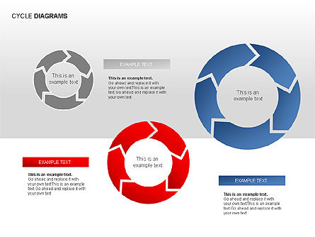 Schéma du cycle, Diapositive 13, 00012, Diagrammes circulaires — PoweredTemplate.com